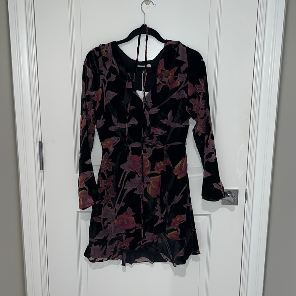 Lucy Paris, velvet floral dress